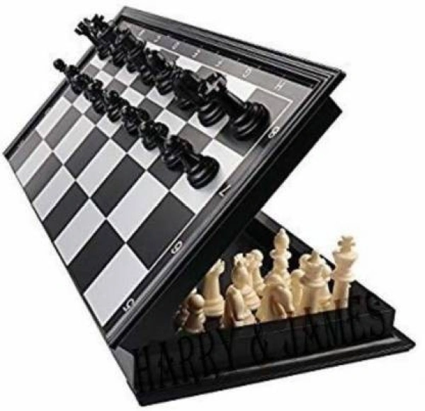 Magnetic Chess Set with Folding Board for Kids and Adults - 10 inch